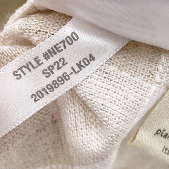 NEW Madewell Linen Blend Tulip Hem Mini Skirt Undyed NE700 Check Print Size 00 - Picture 11 of 13